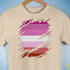 Pink Lesbian Ripped Reveal Premium Unisex T-Shirt - Cream